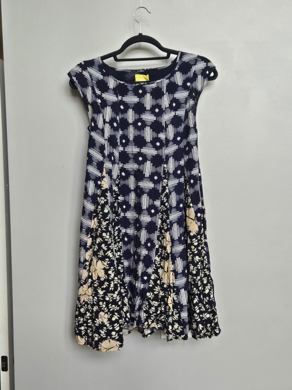 Anthropologie Maeve Indiga Mixed Print Swing Mini Dress - Size XS